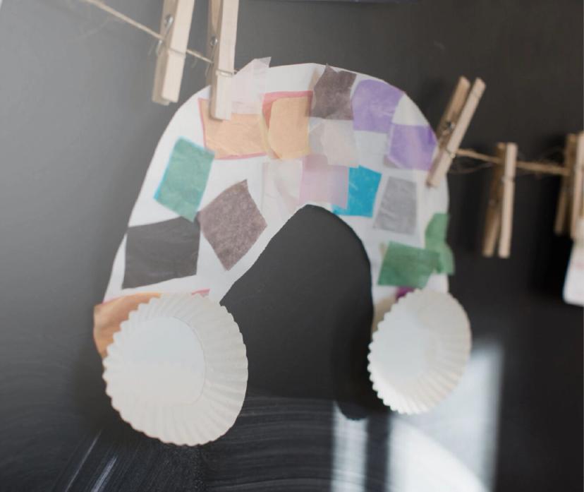 Handmade rainbow craft