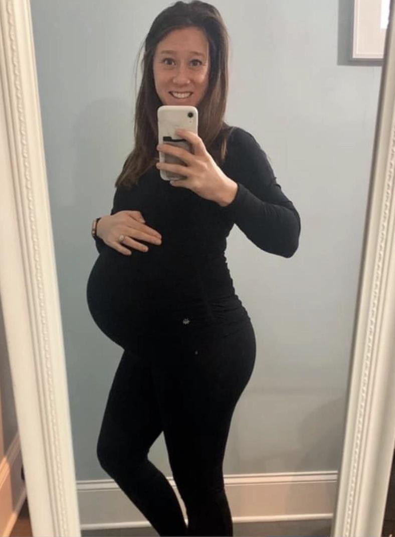 Bri Buck with her child