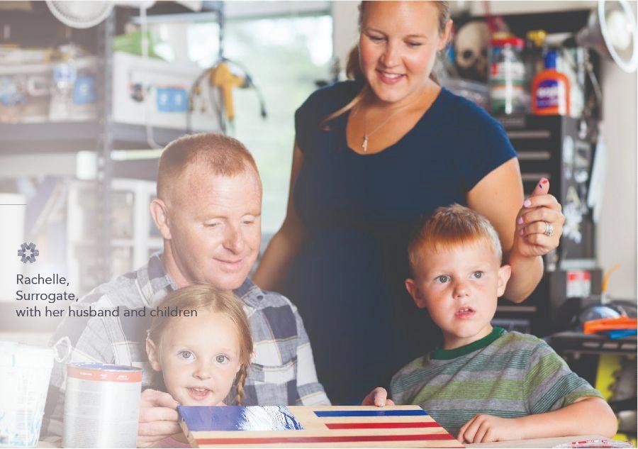 Rachelle with her family