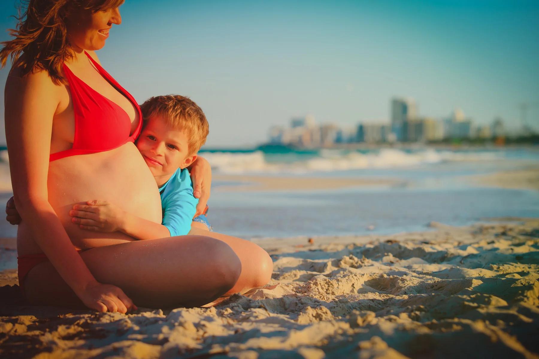 Surrogate on beach in Florida