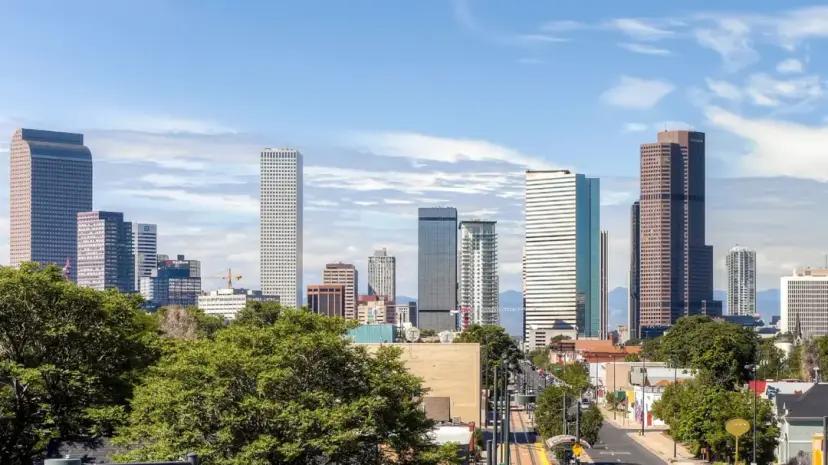 Denver city downtown skyline