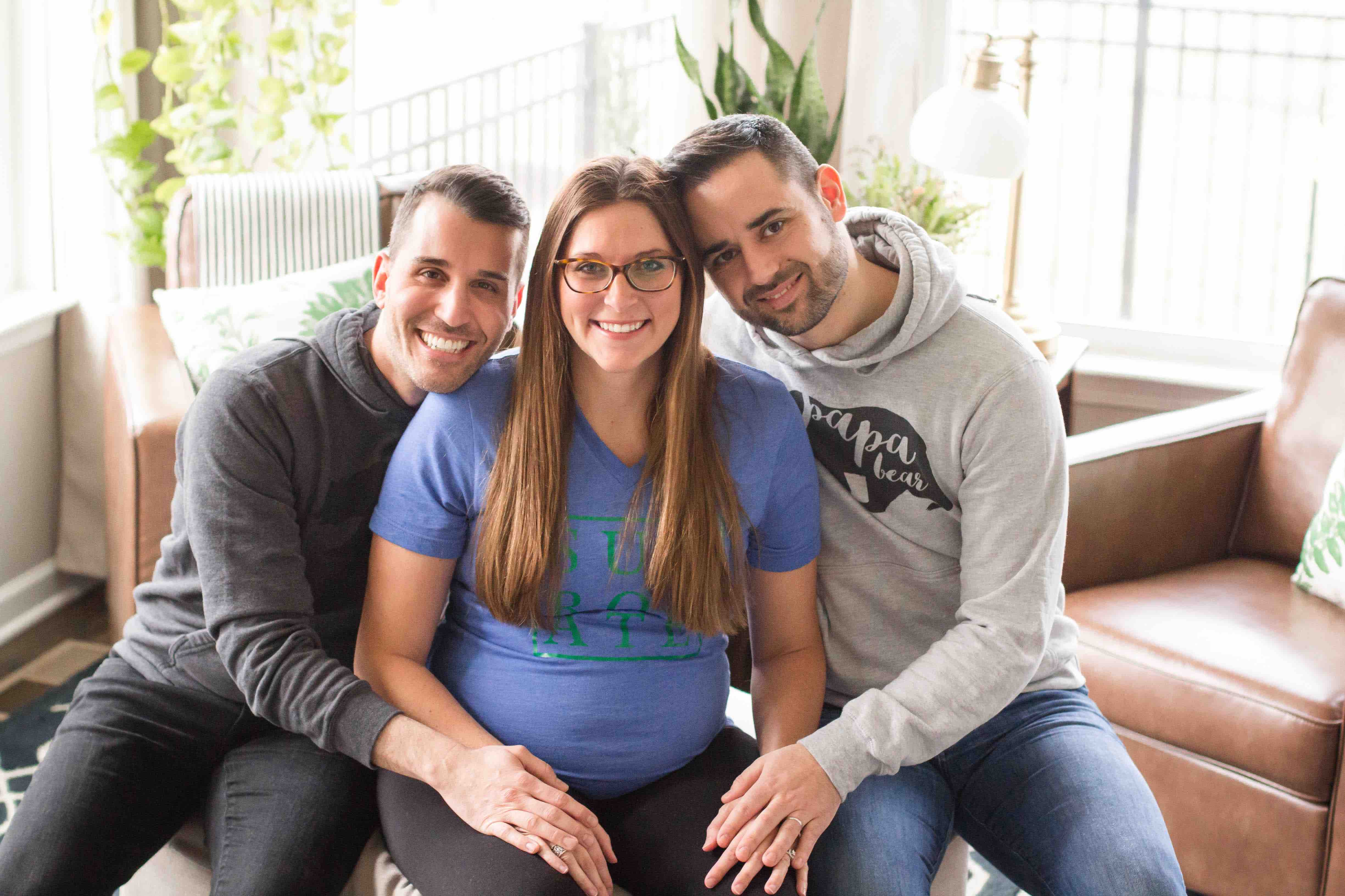 Two-time surrogate, Ashtin Gurevitz and her intended parents, Brian and Scott, were the right match for their surrogacy journey